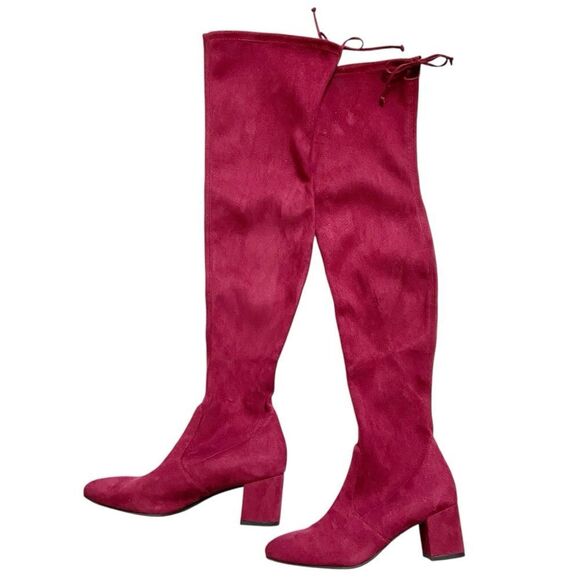NEW Stuart Weitzman Faux Suede Over-The-Knee Boots size 7.5 - Picture 2 of 12